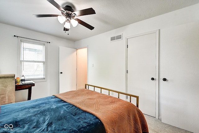 1548 N Park Ave, Indianapolis, IN 46202 - bedroom featuring light colored carpet and ceiling fan