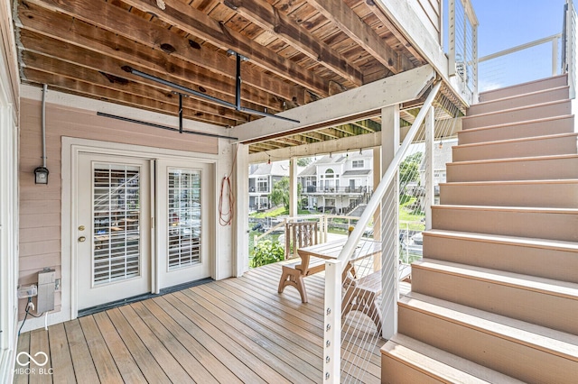 11244 Blackwalnut Pt, Indianapolis, IN 46236 - wooden deck featuring stairway