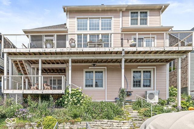 11244 Blackwalnut Pt, Indianapolis, IN 46236 - back of house with a balcony