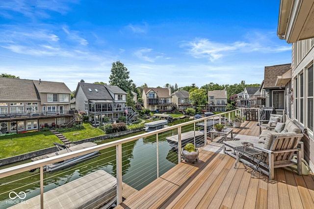 11244 Blackwalnut Pt, Indianapolis, IN 46236 - balcony with a residential view and a water view