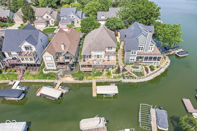 11244 Blackwalnut Pt, Indianapolis, IN 46236 - aerial perspective of suburban area featuring a nearby body of water