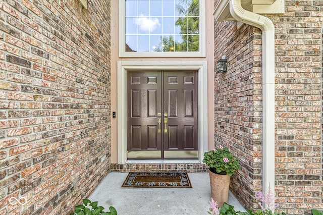 11244 Blackwalnut Pt, Indianapolis, IN 46236 - doorway to property with brick siding