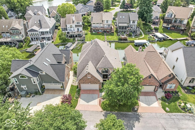 11244 Blackwalnut Pt, Indianapolis, IN 46236 - aerial perspective of suburban area featuring a nearby body of water
