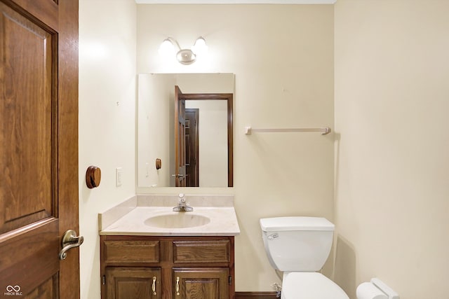8619 Wrangler Ct, Indianapolis, IN 46217 - bathroom with toilet and vanity