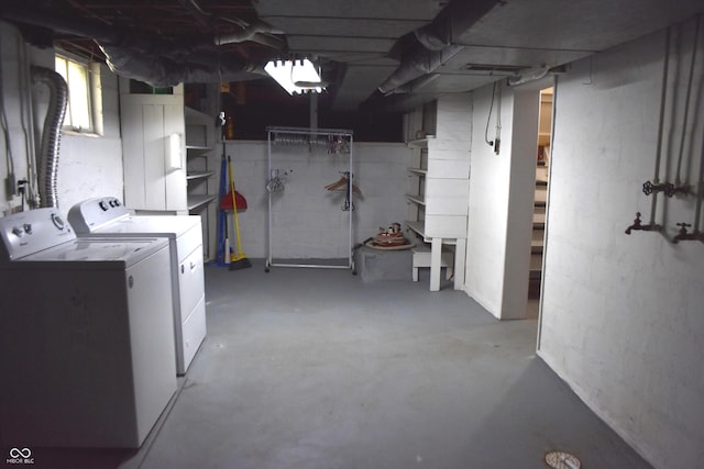 1641 Winton Ave, Speedway, IN 46224 - below grade area featuring separate washer and dryer