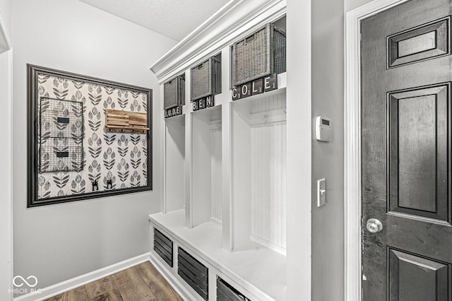 4642 Big Run Ct, Indianapolis, IN 46239 - mudroom featuring dark wood-style flooring and baseboards