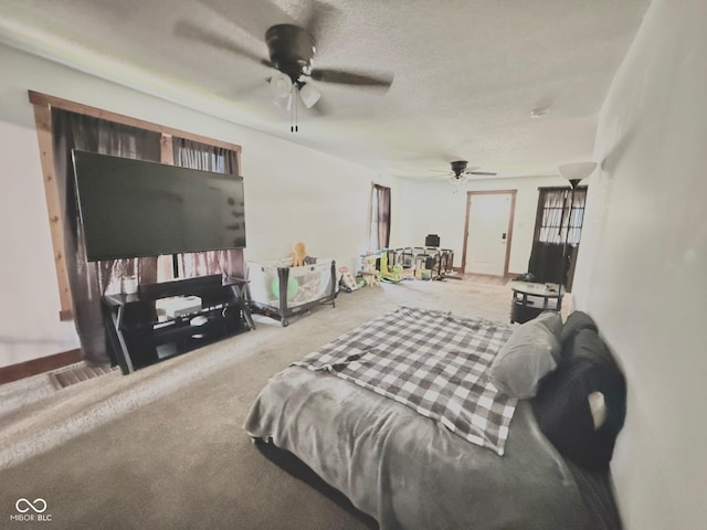 1126 S 20th St, New Castle, IN 47362 - carpeted bedroom with ceiling fan