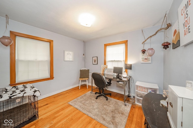 3004 Sheridan St, Anderson, IN 46016 - office featuring wood finished floors and baseboards