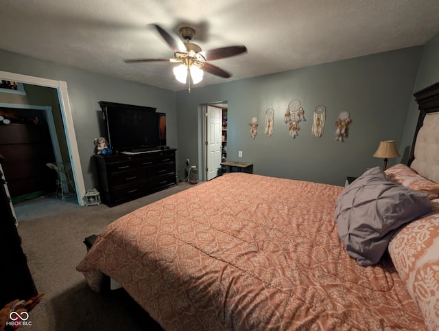 317 Washington St, Clay City, IN 47841 - carpeted bedroom with ceiling fan