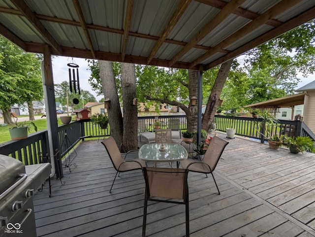 317 Washington St, Clay City, IN 47841 - deck with outdoor dining space