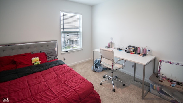2916 W Bargello Ln, Monrovia, IN 46157 - carpeted bedroom featuring multiple windows, a desk, and baseboards