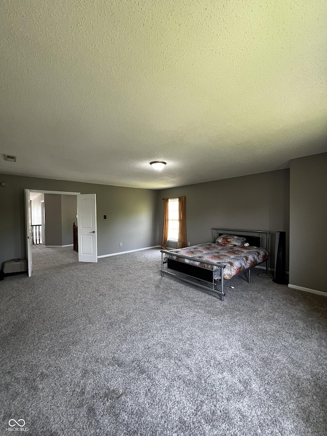 585 Fireside Dr, Greenwood, IN 46143 - bedroom with carpet and a textured ceiling