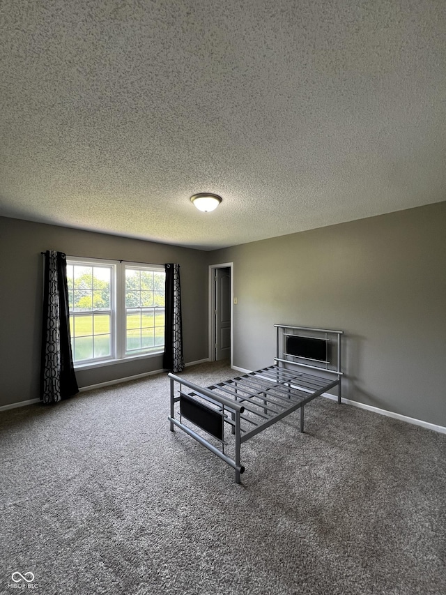 585 Fireside Dr, Greenwood, IN 46143 - bedroom with carpet flooring and a textured ceiling