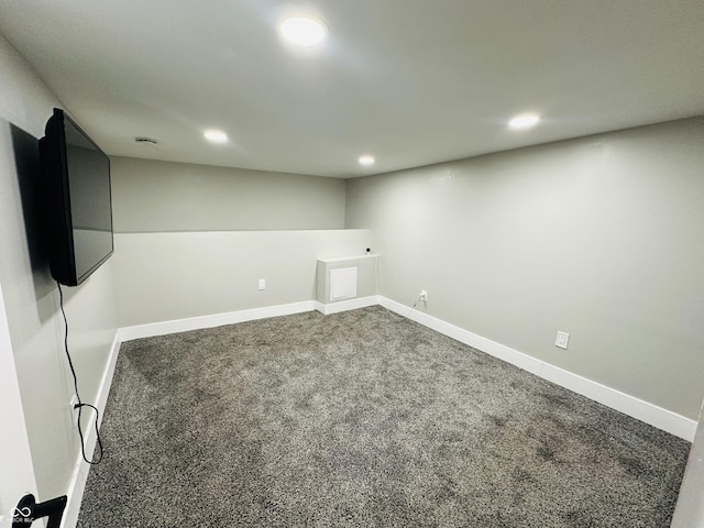 38 Hendricks Pl, Indianapolis, IN 46201 - carpeted spare room with recessed lighting and baseboards