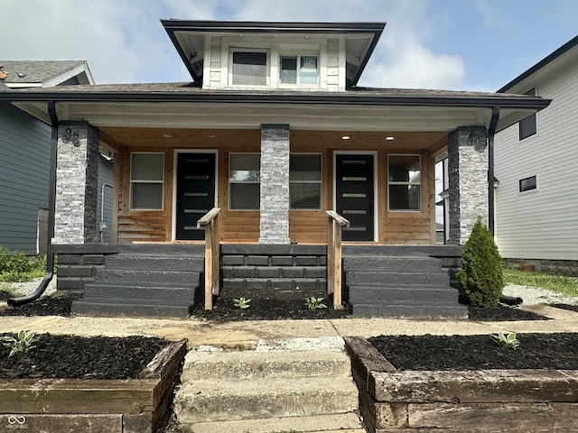 38 Hendricks Pl, Indianapolis, IN 46201 - view of front of property with covered porch