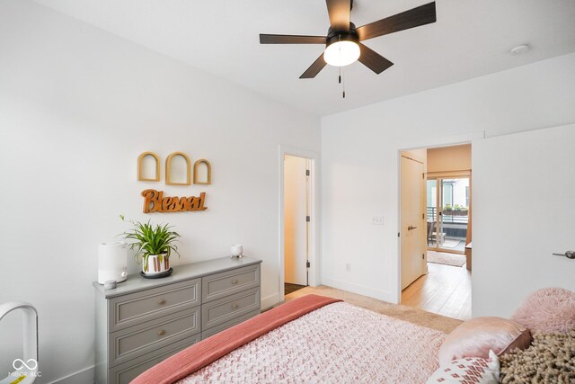 2125 Coretta Way, Indianapolis, IN 46202 - bedroom with baseboards and a ceiling fan