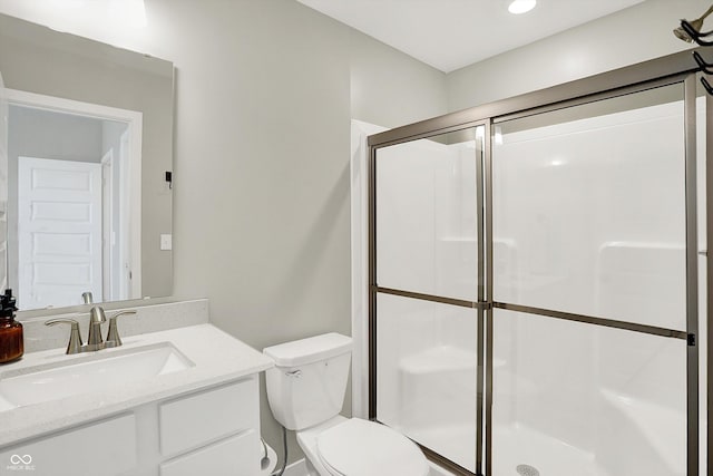 9716 Cimmaron Ave, Mccordsville, IN 46055 - full bath featuring a shower stall, toilet, and vanity