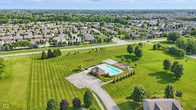 9716 Cimmaron Ave, Mccordsville, IN 46055 - aerial view of a pool area