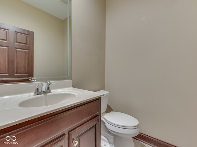 20 Forrests Edge Ct, Indianapolis, IN 46227 - half bathroom with vanity and toilet