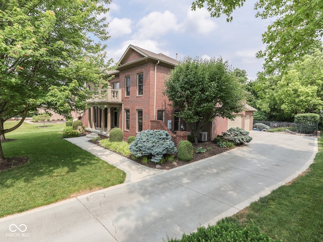 20 Forrests Edge Ct, Indianapolis, IN 46227 - view of front of home featuring brick siding, concrete driveway, and an attached garage