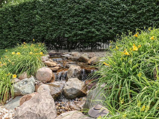 20 Forrests Edge Ct, Indianapolis, IN 46227 - exterior view of a garden pond
