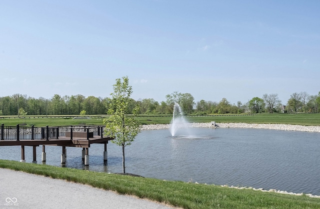 19800 Sutton Ter, Westfield, IN 46074 - dock area featuring a water view