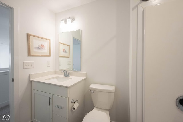 19800 Sutton Ter, Westfield, IN 46074 - half bathroom featuring vanity and toilet