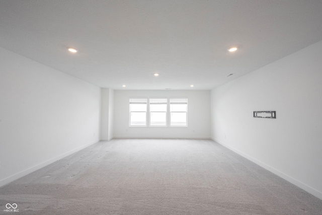 19800 Sutton Ter, Westfield, IN 46074 - spare room with light colored carpet, recessed lighting, and baseboards