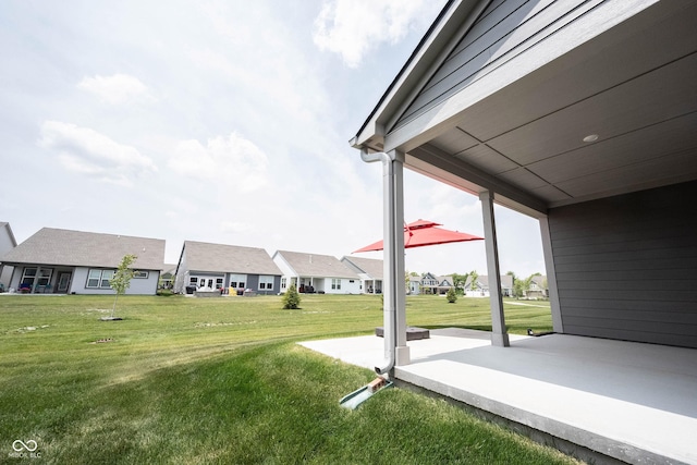 19800 Sutton Ter, Westfield, IN 46074 - view of green lawn with a patio and a residential view