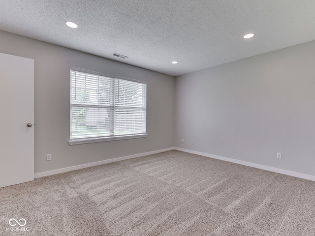 2756 Branigin Creek Blvd, Franklin, IN 46131 - carpeted empty room featuring recessed lighting, a textured ceiling, and baseboards