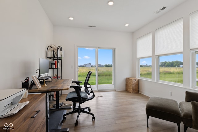 14848 Stonneger St, Westfield, IN 46074 - office space featuring wood finished floors, recessed lighting, and baseboards