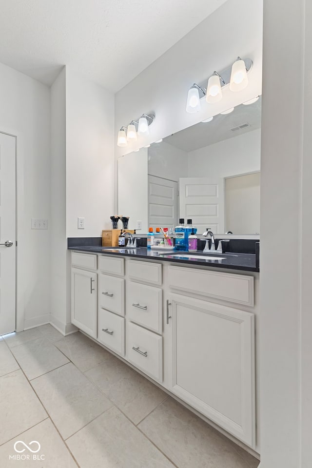 14848 Stonneger St, Westfield, IN 46074 - bathroom with double vanity and tile patterned floors