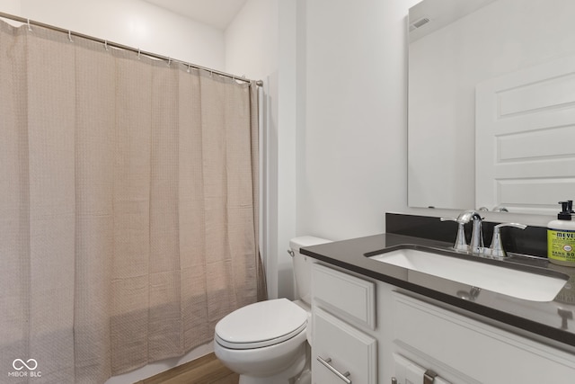14848 Stonneger St, Westfield, IN 46074 - full bath with vanity, toilet, and a shower with shower curtain