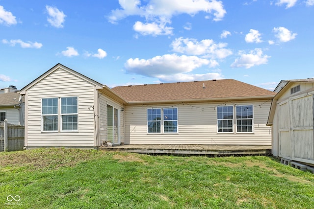10693 Newgate Ln, Indianapolis, IN 46231 - rear view of property featuring a shingled roof