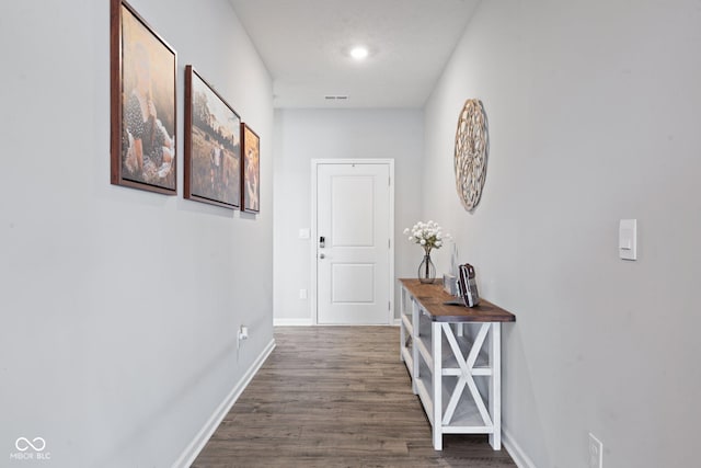 7834 Fairwood Blvd, Plainfield, IN 46168 - hall featuring wood finished floors, baseboards, and recessed lighting