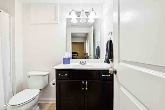 1521 Avondale Dr, Westfield, IN 46074 - full bath featuring vanity, toilet, and baseboards
