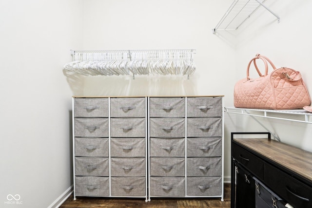 1521 Avondale Dr, Westfield, IN 46074 - walk in closet featuring dark wood finished floors