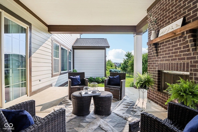 1521 Avondale Dr, Westfield, IN 46074 - view of patio featuring outdoor lounge area