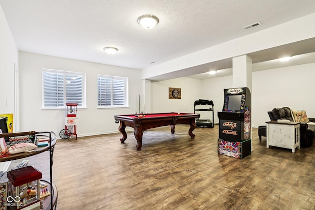 1521 Avondale Dr, Westfield, IN 46074 - rec room featuring wood finished floors, billiards, and baseboards