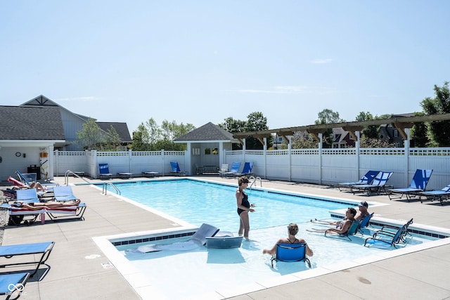 1521 Avondale Dr, Westfield, IN 46074 - community pool with a patio