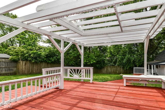8445 Montery Rd, Indianapolis, IN 46226 - deck featuring a pergola