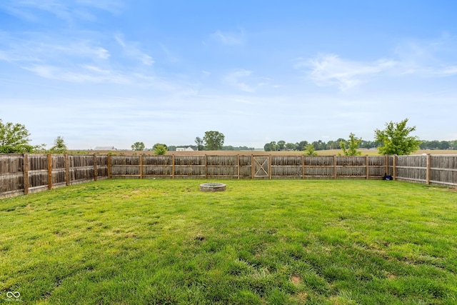 929 Capricorn Dr, Franklin, IN 46131 - view of yard featuring a fire pit
