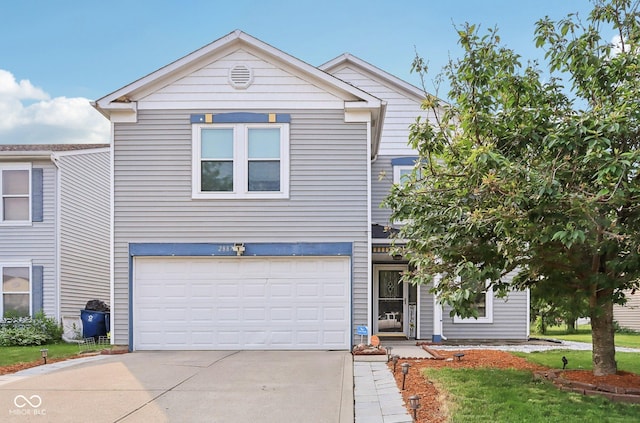 2887 Ludwig Dr, Indianapolis, IN 46239 - traditional home featuring concrete driveway and a garage