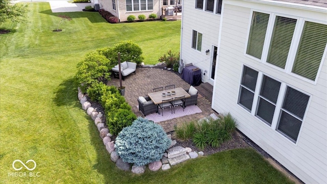 10054 Win Star Way, Fishers, IN 46040 - view of grassy yard with a patio area