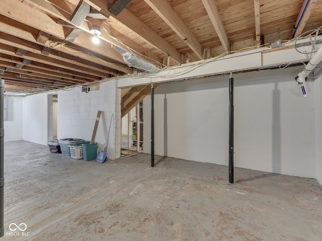 730 N Forsythe St, Franklin, IN 46131 - view of unfinished basement