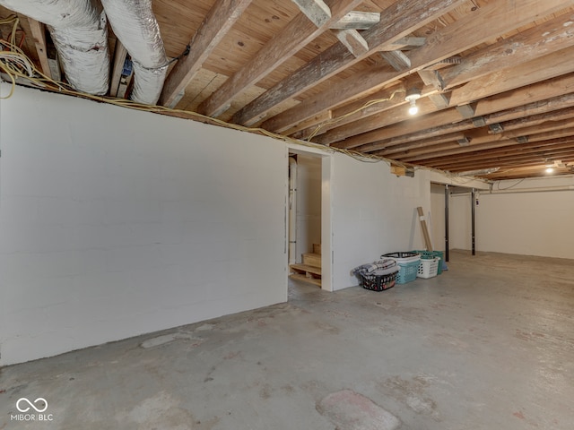 730 N Forsythe St, Franklin, IN 46131 - view of unfinished below grade area