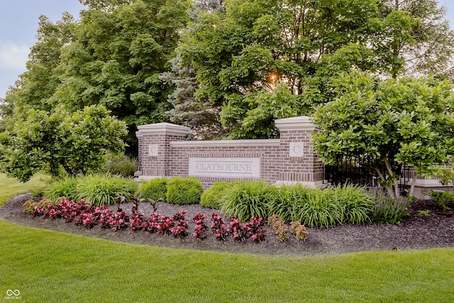 3876 Kegler Way, Carmel, IN 46074 - community sign featuring a lawn