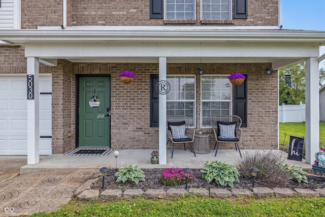 5030 E 800 N, Columbus, IN 47203 - property entrance featuring a porch and brick siding