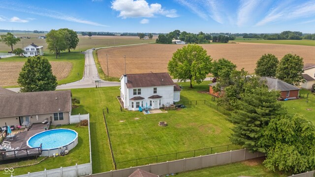 5030 E 800 N, Columbus, IN 47203 - overview of rural landscape with a pool