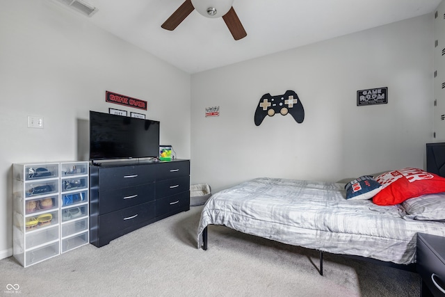5030 E 800 N, Columbus, IN 47203 - bedroom featuring carpet flooring and a ceiling fan